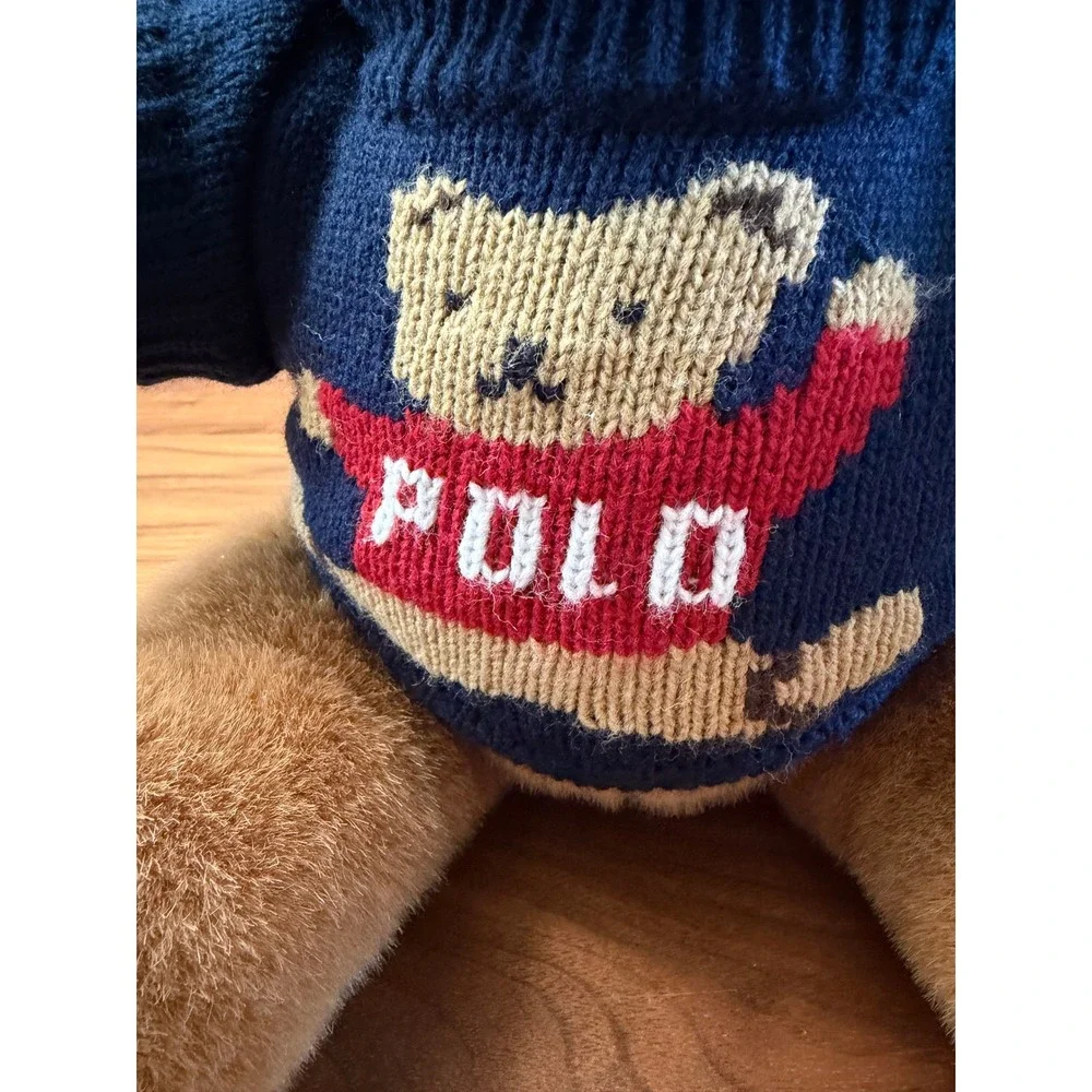 VTG Ralph Lauren Polo Bear Plush Polo Sweater Classic Americana1997